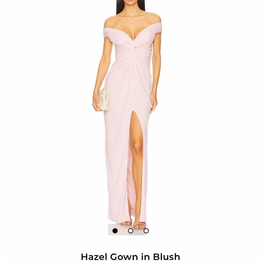 Katie May Blush Off-Shoulder Midi Dress